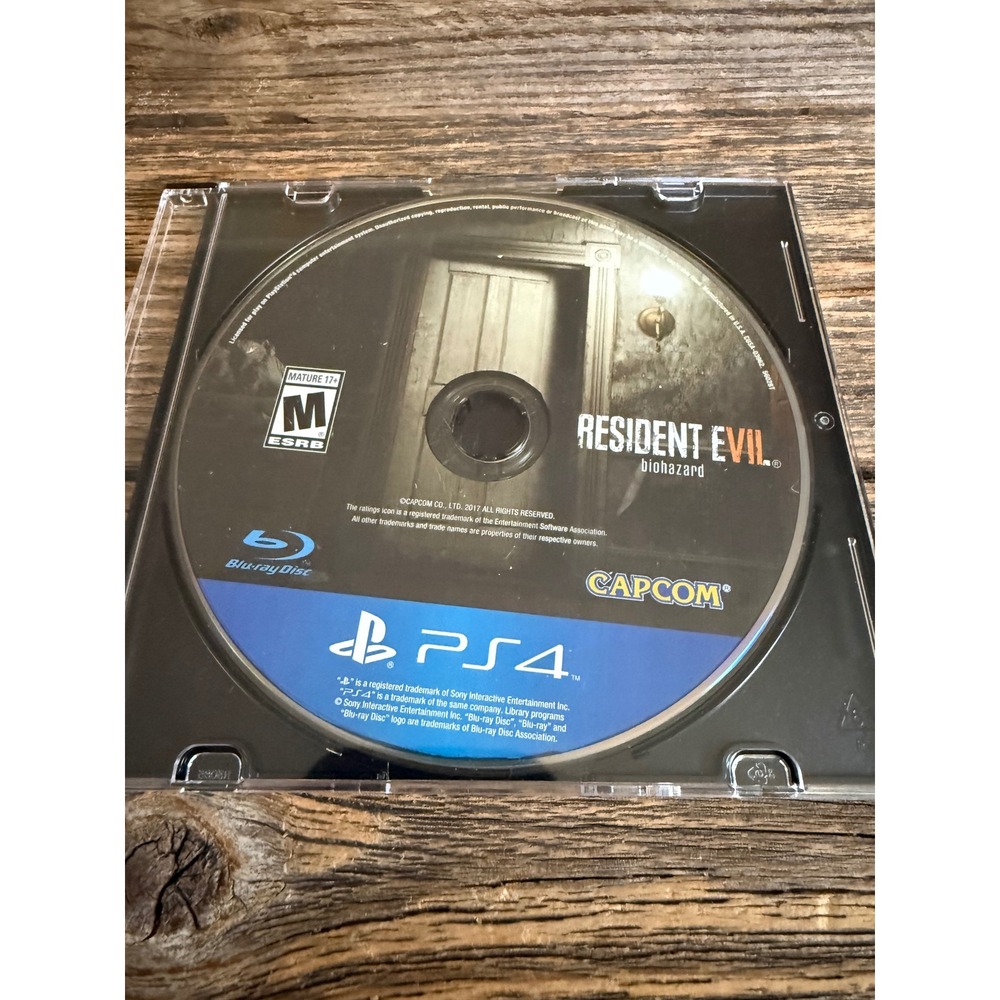Capcom Resident Evil 7 Biohazard PS4 Video Game Disc Only Mint Condition